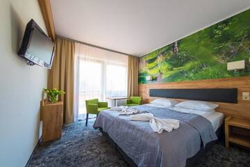 Фото номера Двухместный номер с 1 кроватью Курортные отели Góral Spa&amp;Wellness г. Щирк 7